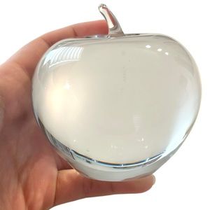 Tiffany & Co Crystal Paperweight Teacher Gift Desk Decorative Accent